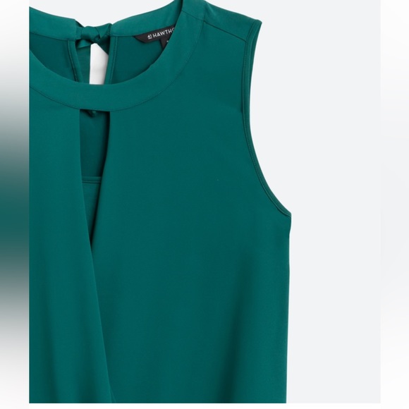 EUC - 41 Hawthorn Clearwater Mixed Material Surplice Blouse (S) - Picture 8 of 10